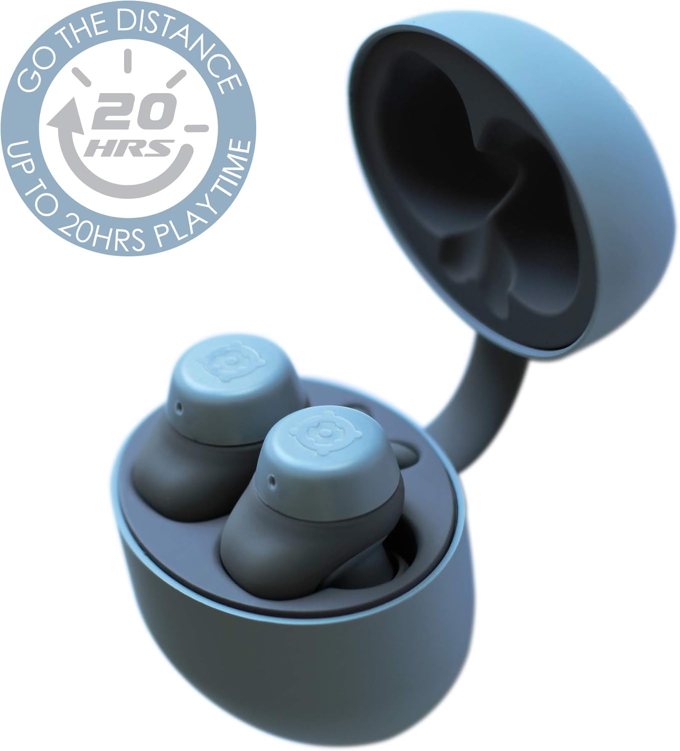 Boompods BOOMBUDS XR Bluetooth Wireless Earbuds - Sweatproof, Waterproof with IPX7 Rating - Great Sound for your Workouts, Working in the Office, Running and Other Sports - Great Sound (Ice Blue)-6