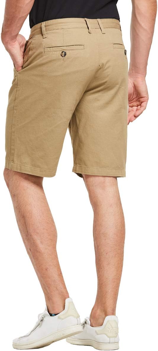 JustSun Mens Casual Chino Shorts Classic Summer-3