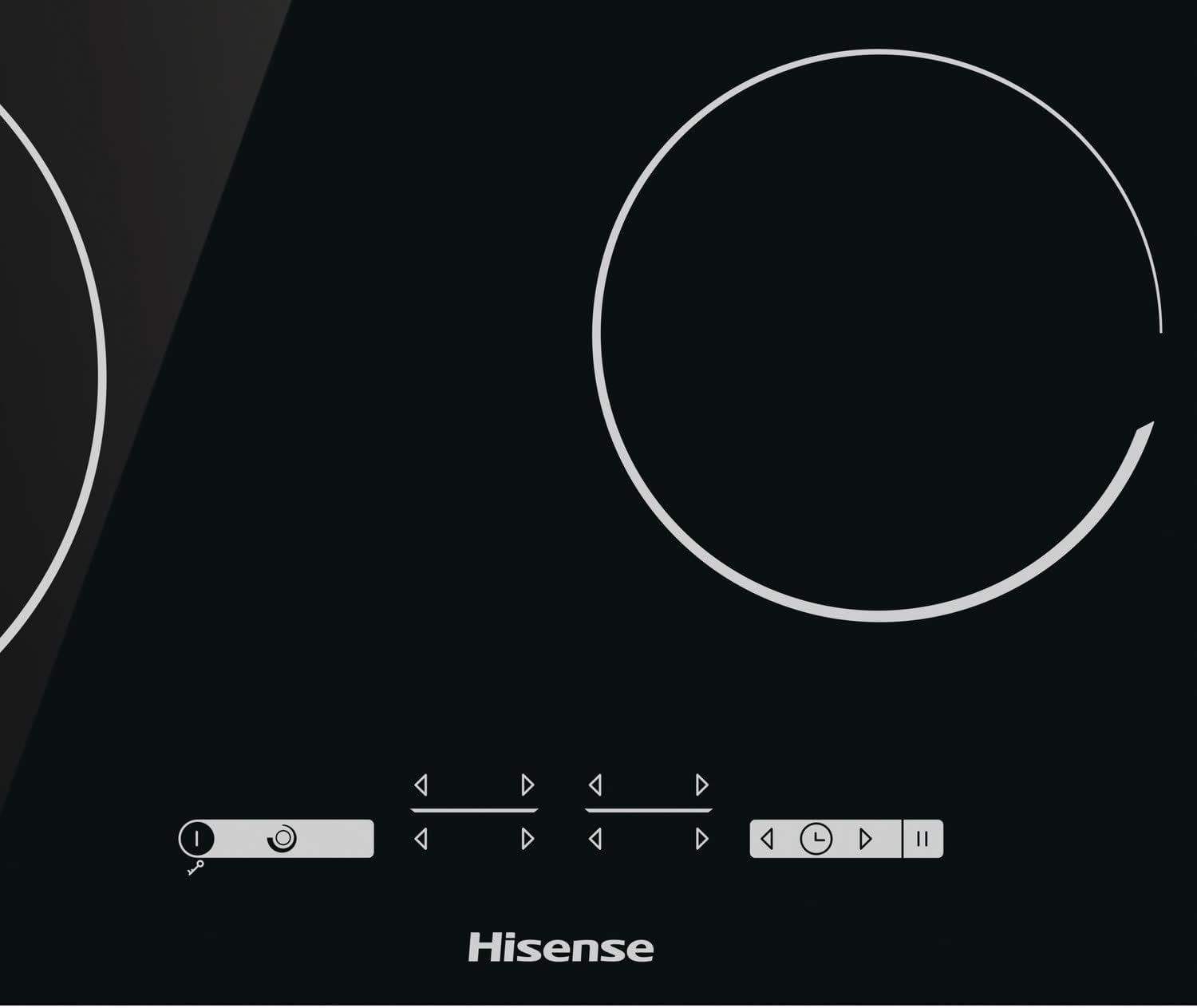 Hisense E6432C Built-in 60cm Electric Ceramic Hob with Child Lock, Touch control, Timer Function - Black 7200W, 20 x 24 x 2 inches (L x W x H)-3