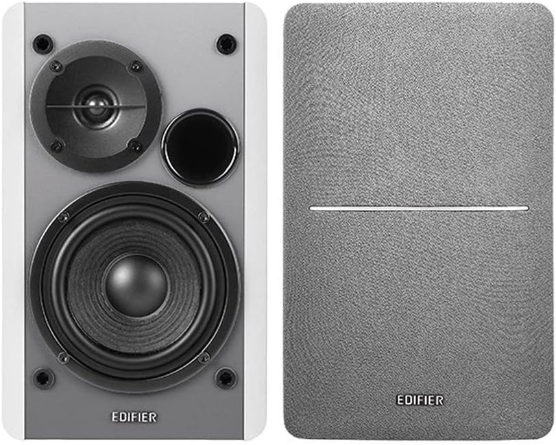 Edifier R1280DB Powered Bluetooth Bookshelf Speakers - Optical Input - Wireless Studio Monitors - 4 Inch Near Field Speaker - 42w RMS - White-1