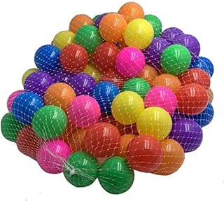 DIVCHI Playballs, Soft Pit Balls for Kids, Small Colourful Plastic Balls, Crush Proof, Smooth Surface and No Sharp Edges, Toxic Free, Multi Pack Baby Approved Playball Set