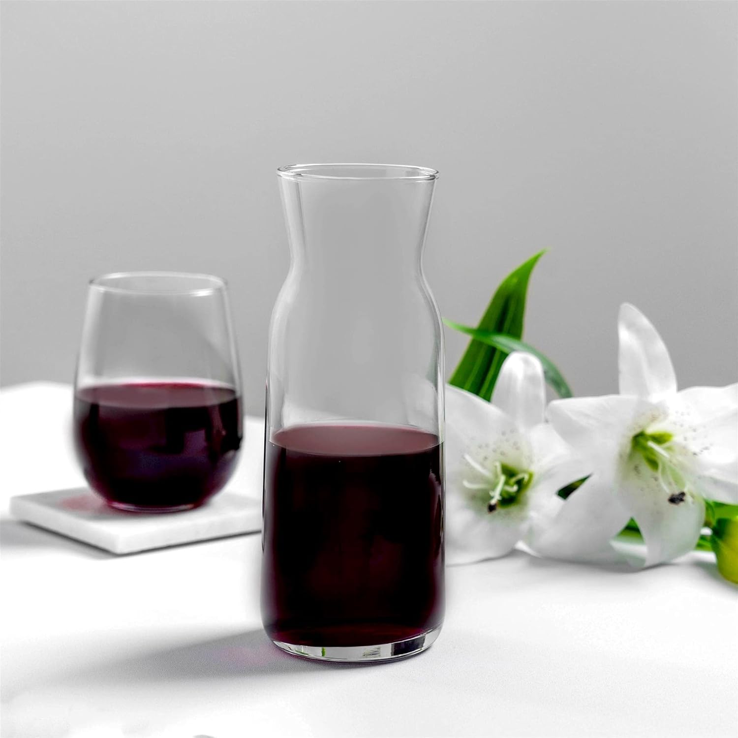 Argon Tableware 6x 700ml Glass Water Jug - 'Brocca' Range - Juice Carafe Decanter for Water, Wine, Iced Tea-4