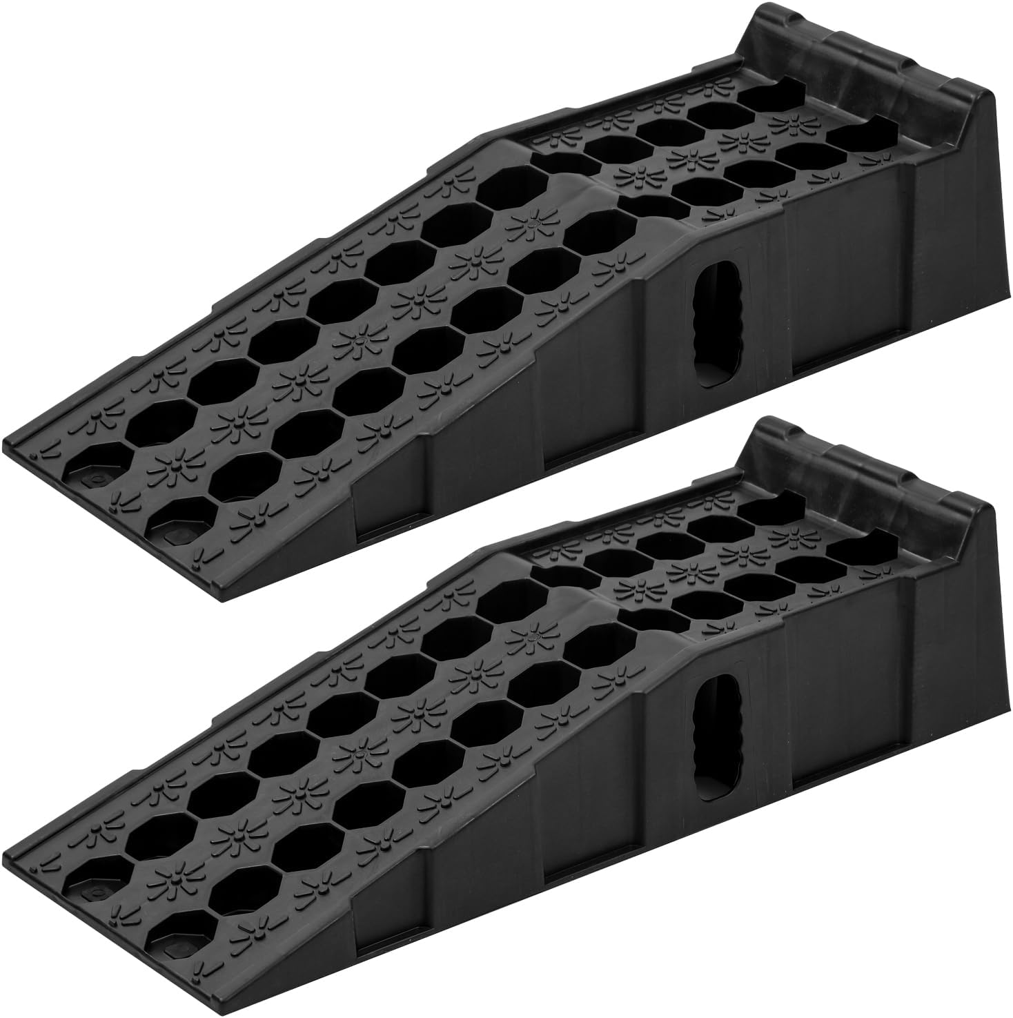 KATSU 2PCS Heavy Duty Plastic Garage Workshop Car Service Ramps (Standard V2)-0