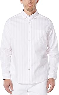 Nautica Men's Classic Fit Stretch Solid Long Sleeve Button Down Shirt