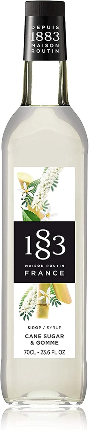 1883 Maison Routin Premium Gomme & Cane Sugar Syrup for Cocktails, Mocktails, Coffee & Iced Tea Glass 700ml-0