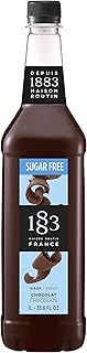 1883 MAISON ROUTIN Premium Chocolate Syrup Sugar Free for Coffee, Hot Chocolate, Cocktails & Baking PET 1L