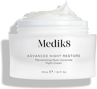 Medik8 Advanced Night Restore - Rejuvenating Multi-Ceramide Night Cream - Moisturiser - Deeply Nourish and Visibly Firm Your Complexion While You Sleep - 50ml