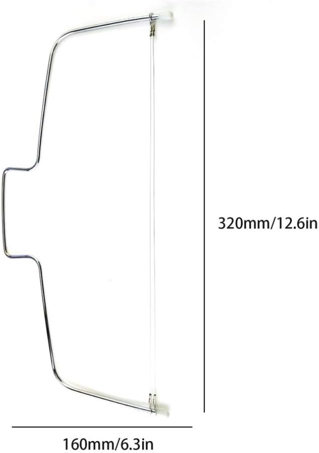 KOKSI Professional Stainless Steel Cake Cutter, Adjustable, Double Cutting Wire Leveller-2