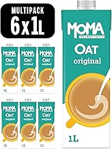 MOMA Original Oat Drink - 6 x 1L - 100% Plant Based Vegan - Made with the whole of the oat for added fibre & a delicious flavour - No Added Sugar