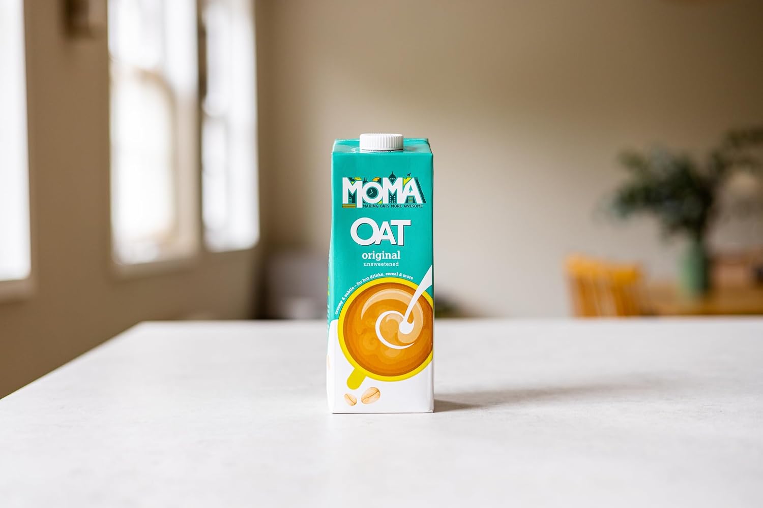 MOMA Original Oat Drink - 6 x 1L - 100% Plant Based Vegan - Made with the whole of the oat for added fibre & a delicious flavour - No Added Sugar-3