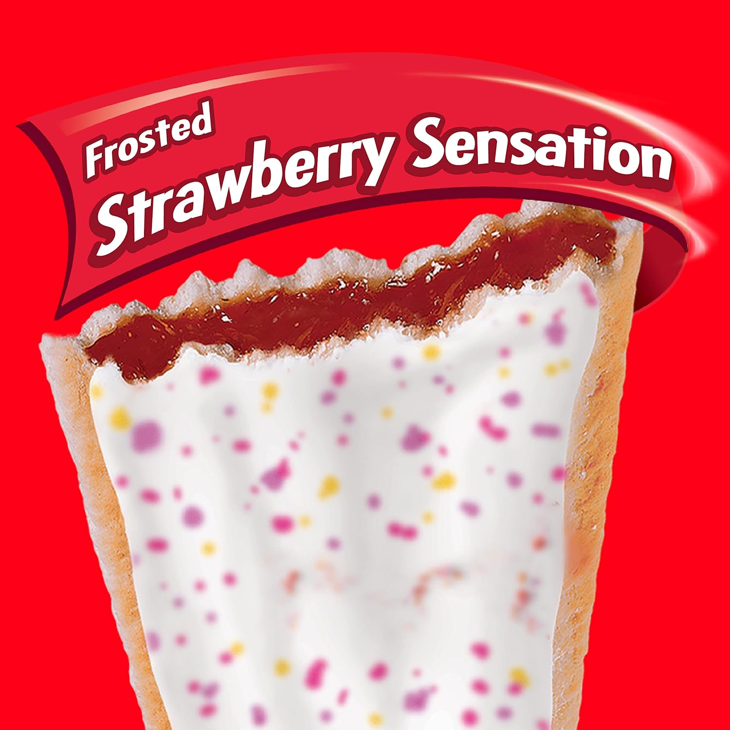 Kellogg's Pop-Tarts Frosted Strawberry Sensation Toaster Pastries Box, 8 x 48g-5