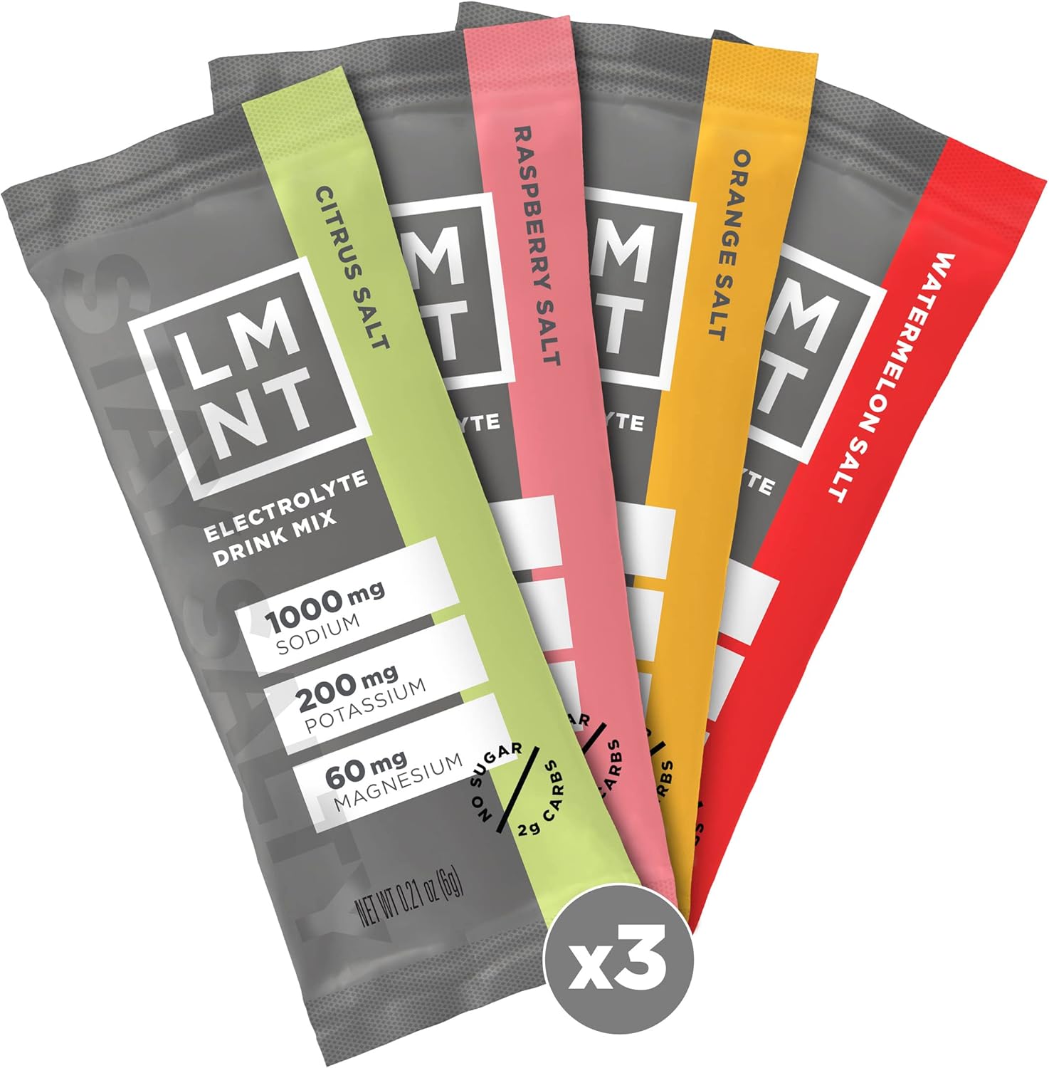 LMNT Zero Sugar Electrolytes - Variety Pack | Drink Mix | 12 Count-0