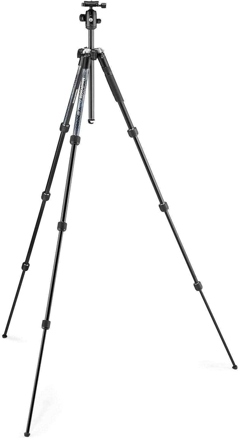 Manfrotto Element MII Camera Tripod, Travel Tripod in Aluminium with Ball Head and Carrying Bag, for Compact Cameras, CSC, DSLR, Photography Accessories for Content Creation and Vlogging-9