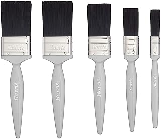 Essen 5PK Gloss Paint Brush Set, Silver