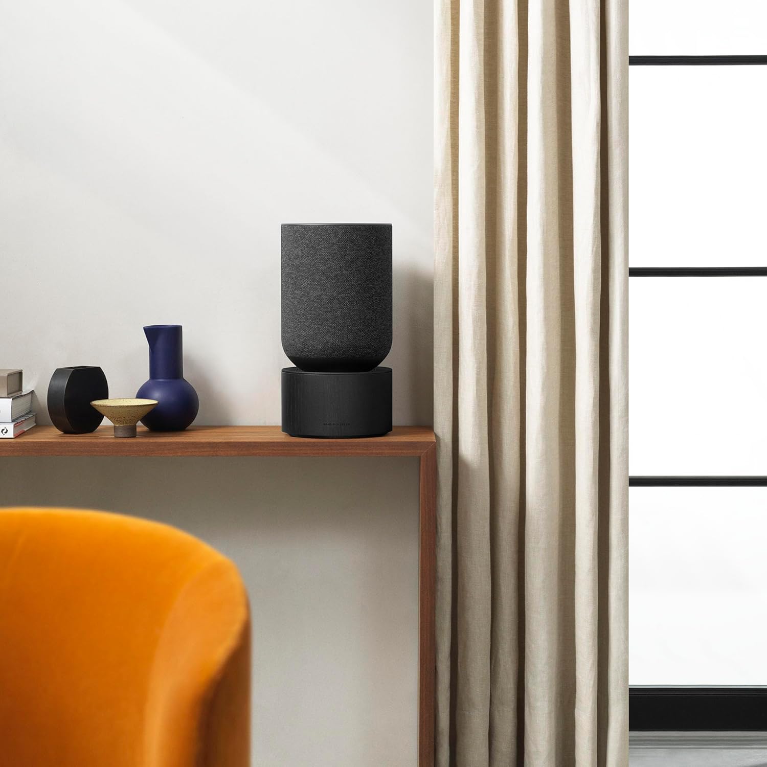 Bang & Olufsen Beosound Balance - Powerful WiFi and Bluetooth Home Speaker with 360 Degree Premium Sound, Design Awards Winner - Black Oak-3