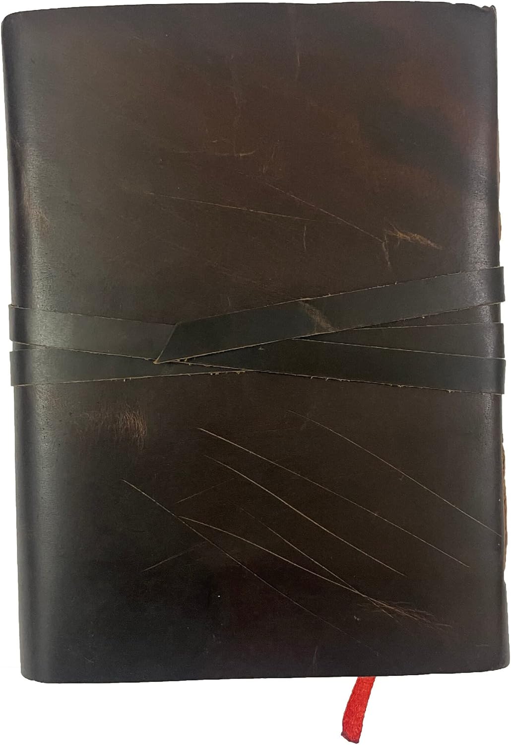 URBAN LEATHER Rustic Black Vintage Journal for Men Women - Sketchbook Scrapbook Writing Notebook, Blank Unlined Pages-4