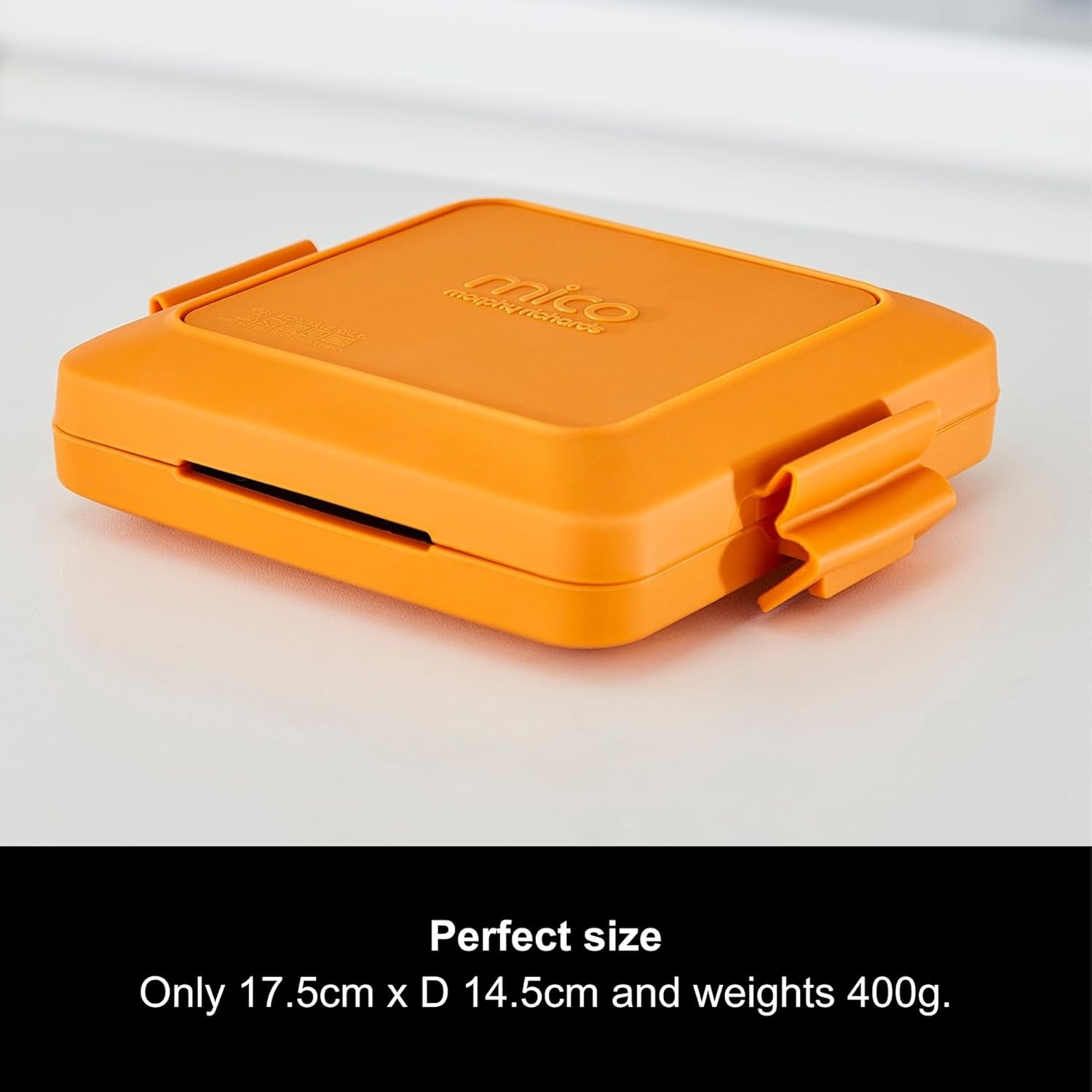 Morphy Richards Mico Microwave Toastie Sandwich Maker and Grill, Silicone Microwaveable Cookware, Non-stick Coating, Heatwave Technology, Orange, 511644-6