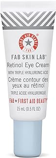 FIRST AID BEAUTY FAB Skin Lab Retinol Eye Cream with Triple Hyaluronic Acid – 14.1 g