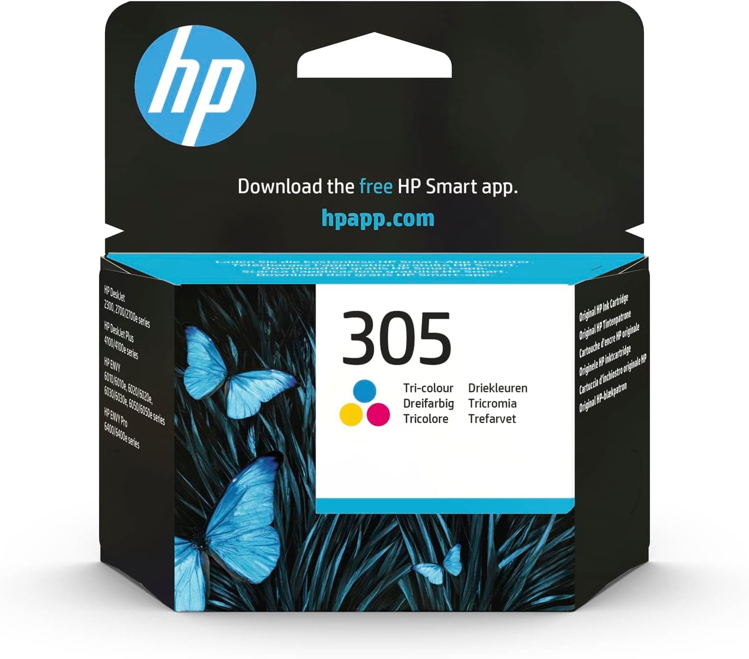 HP 3YM60AE 305 Original Ink Cartridge, Tri-Colour, Single Pack-0