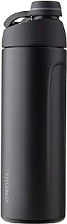 Owala Vacuum Insulated Stainless Steel Water Bottle with Twist Cap, 24 oz, Very, Very Dark