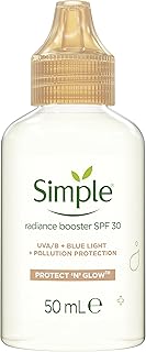 Simple Protect 'N' Glow Radiance Booster SPF 30 naturally preservative free moisturiser for dull & tired skin 50 ml