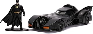 Jada Toys 253213003 Batman 1989 DIE-CAST Batmobile with Figure 1:32 Scale Replica in CDU, Multi-Coloured, Standard Size