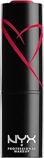 NYX Professional Makeup Shout Loud Satin Lipstick, Ultra-Saturated Colour, Vegan Formula, Cherry Charm