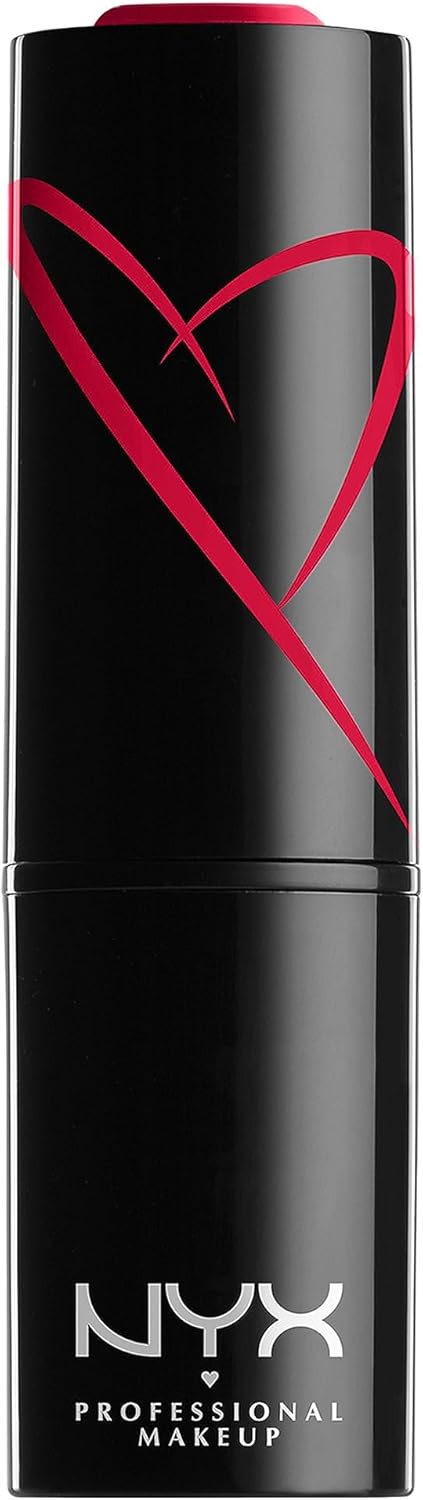 NYX Professional Makeup Shout Loud Satin Lipstick, Ultra-Saturated Colour, Vegan Formula, Cherry Charm-0