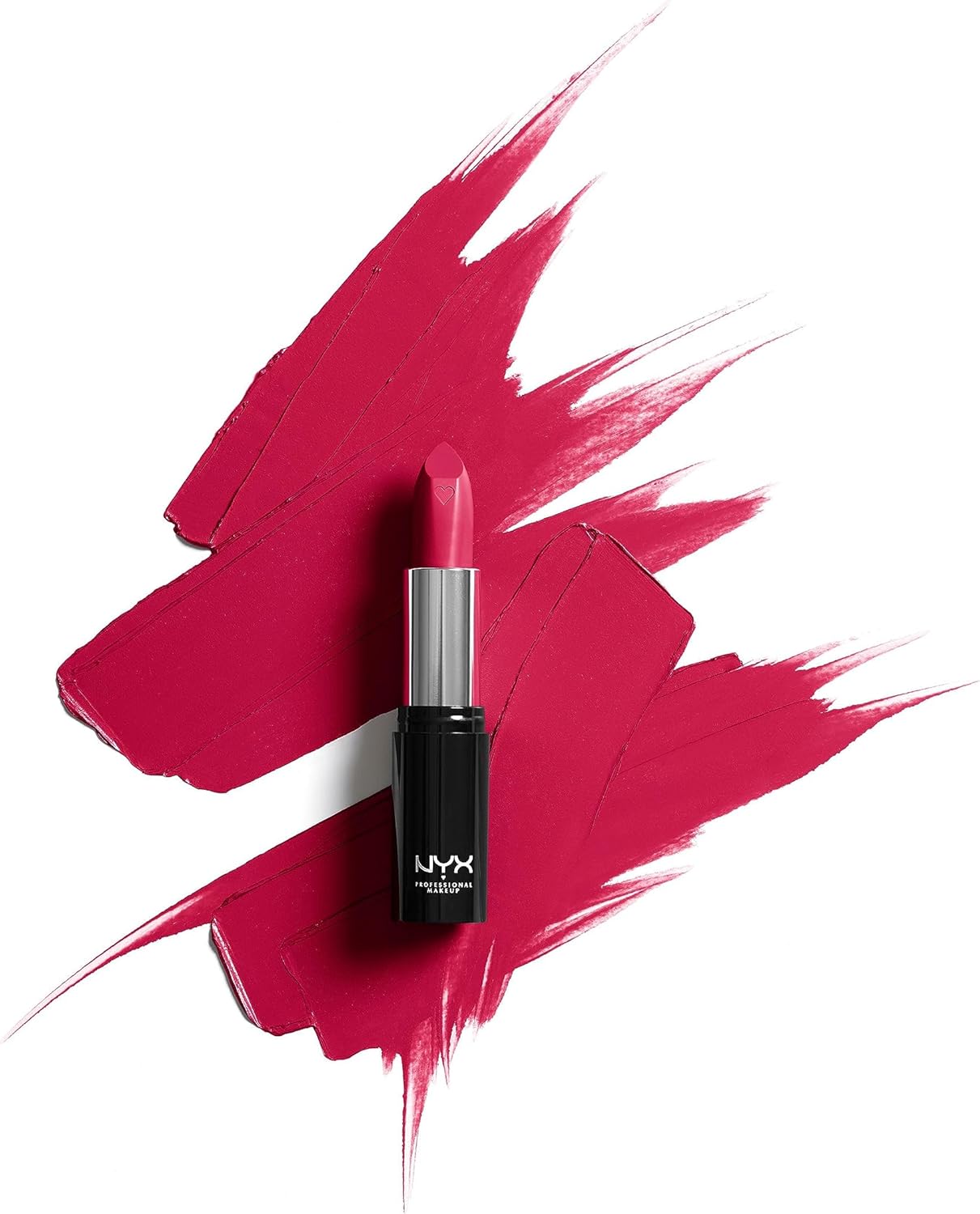 NYX Professional Makeup Shout Loud Satin Lipstick, Ultra-Saturated Colour, Vegan Formula, Cherry Charm-2