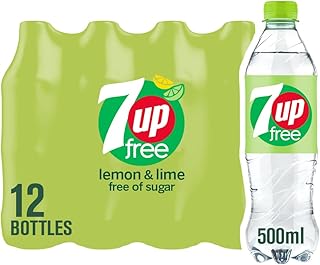 7UP Free - Lemon & Lime Flavoured Fizzy Drink - Sugar-Free - 12 x 500 ml