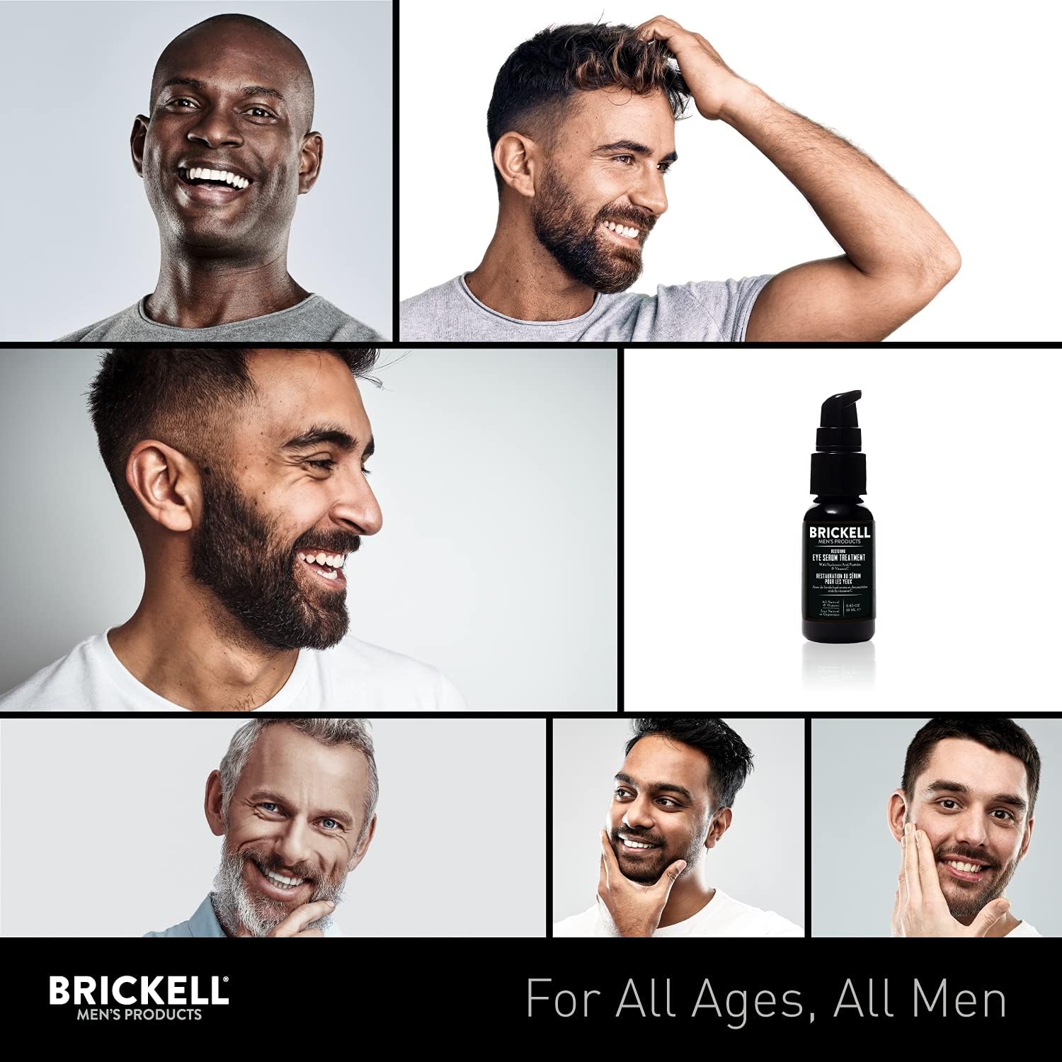 Brickell Men's Restoring Eye Serum Treatment for Men, Natural and Organic Eye Serum to Firm Wrinkles, Reduce Dark Circles, and Promote Youthful Skin .65 Ounce, Unscented-2