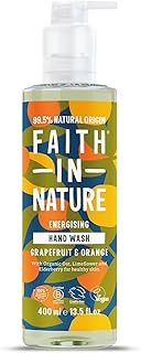 Faith In Nature Natural Grapefruit and Orange Liquid Hand Wash, Energising, Vegan and Cruelty Free, No SLS or Parabens, 400 ml