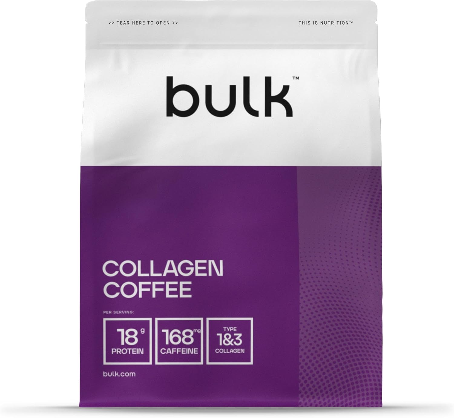 Bulk Collagen Coffee, High Protein, Black, Packaging May Vary, 500 g-0