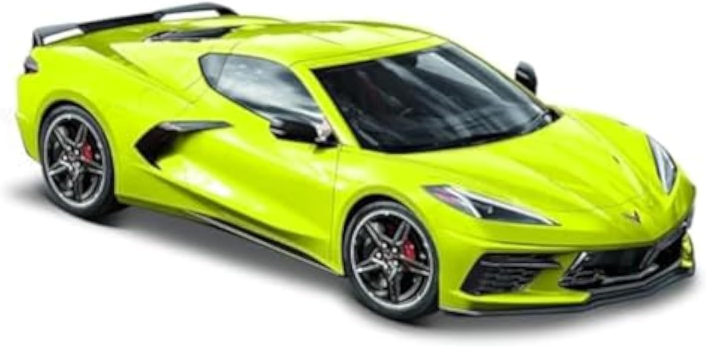 Maisto M31527 1/24 Jaune 1:24 2020 Chevrolet Corvette C8 Stingray Coupe, Yellow-0