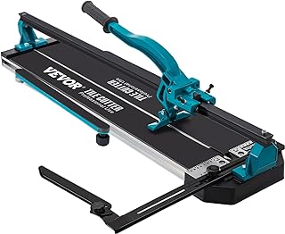 VEVOR Tile Cutter, 47 Inch Manual Tile Cutter, Tile Cutter Tools w/Single Rail & Double Brackets, 3/5 in Cap w/Precise Laser Guide, Snap Tile Cutter for Precision Cutting Porcelain Tiles Industry