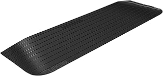 LIEKUMM Threshold Ramp, 3.8cm Rise Wheelchair Transition Ramp, Non-Slip Rubber Mobility Door Ramp, Ramp for Wheelchairs, Scooter, Rollator,1000 kg Capacity