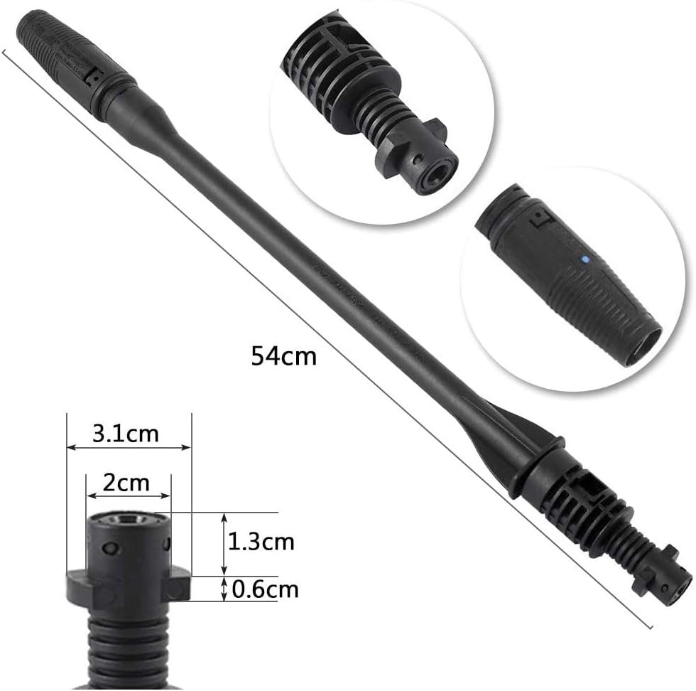 145 Bar Dirt Blaster Compatible with Karcher K1 K2 K3 K4 K5 K6 K7, Pressure Washer Lance Extension, Car Washer Jet Lance Nozzle, Pressure Water Gun Spray Lance & Wands Extension-6