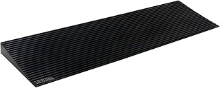 LIEKUMM Threshold Ramp, 4.5cm Rise Rubber Ramps for Wheelchairs, 500KG Capacity Non-Slip Surface Ramps for Mobility Scooters, Curb Ramps for Driveways, Steps, Stairs, Garage Entrance