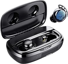 Tribit Wireless Earbuds, Bluetooth 5.3 Headphones In Ear with Microphone, Touch Control Earphones with Call Noise Reduction, Bluetooth Earbuds 110H Playtime, Deep Bass IPX8 Waterproof, Black