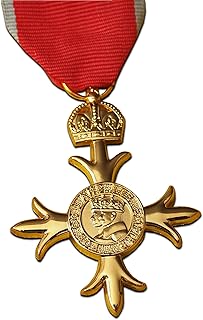 Trikoty OBE Civil Medal With 2nd Type Civil Ribbon for Officer British Empire Repro