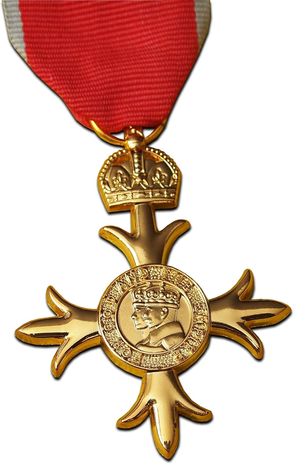 Trikoty OBE Civil Medal With 2nd Type Civil Ribbon for Officer British Empire Repro-0