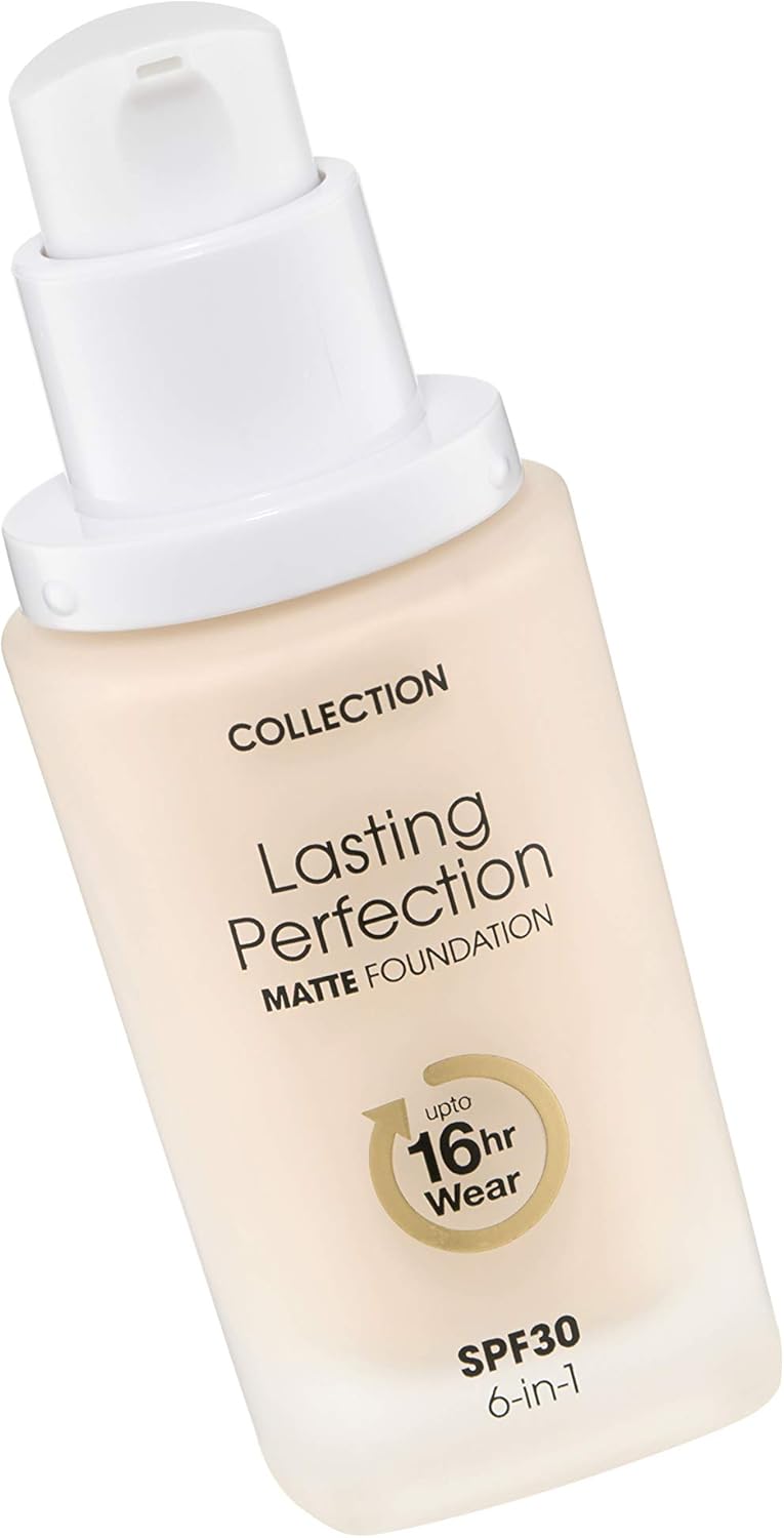 Collection Cosmetics Lasting Perfection Matte Foundation, Full Coverage, 27ml, Ivory-1