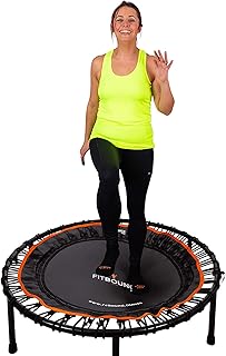 MXL MaXimus Life FIT BOUNCE PRO XL Bungee Rebounder,Half Folding Silent&Orthopaedic Quality Indoor Mini Trampoline for Adults&Kids,Exercise DVD,X Large Bounce Area Approved for Rebound&Physiotherapy