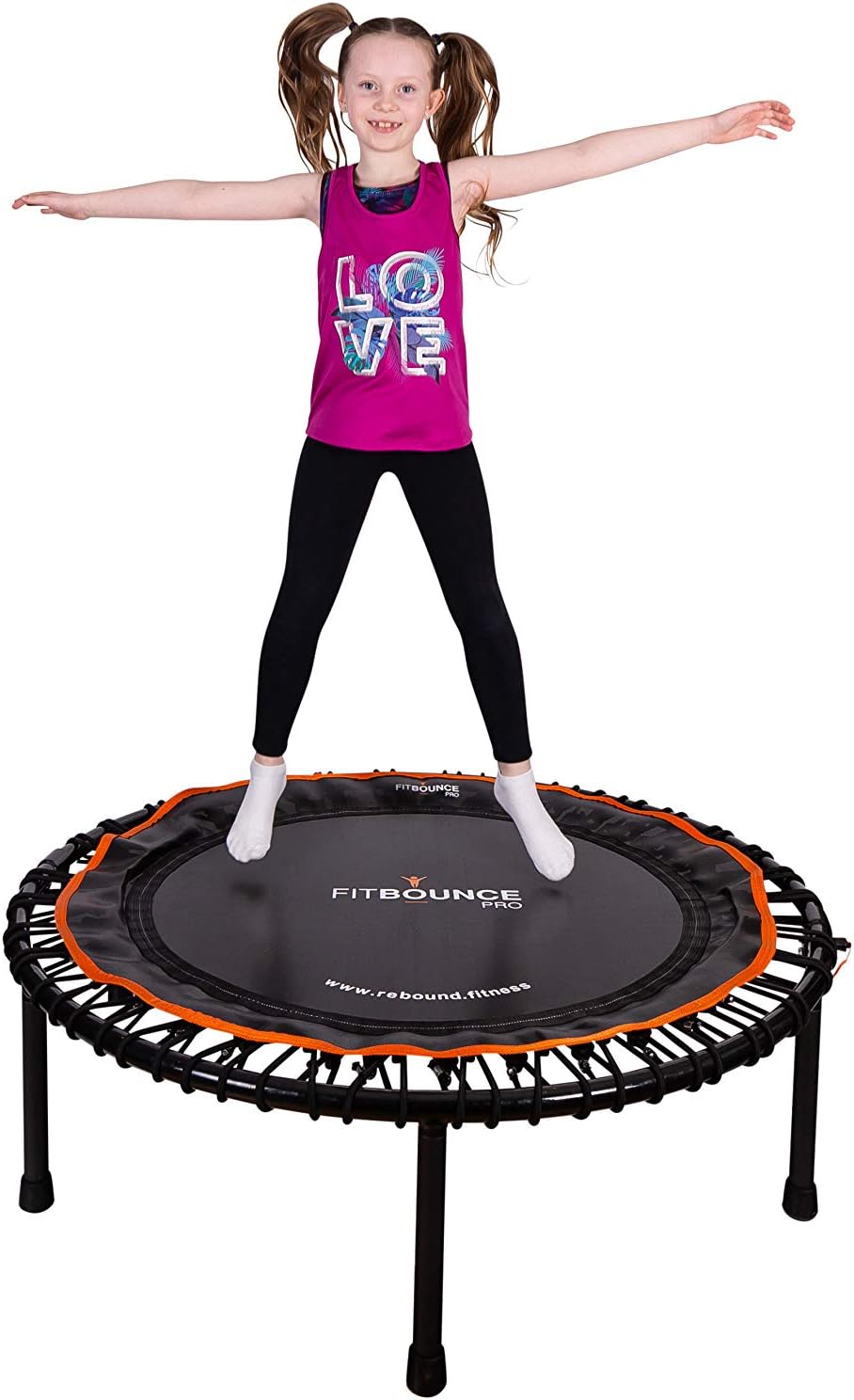 MXL MaXimus Life FIT BOUNCE PRO XL Bungee Rebounder,Half Folding Silent&Orthopaedic Quality Indoor Mini Trampoline for Adults&Kids,Exercise DVD,X Large Bounce Area Approved for Rebound&Physiotherapy-4