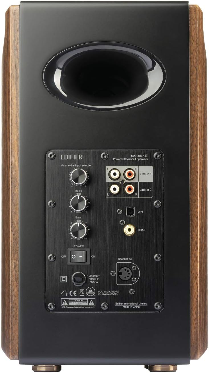 Edifier S2000MKIII Powered Bluetooth Bookshelf 2.0 Speakers - S1000MK2 Near-Field Active Tri-Amped 130w Studio Monitor Speakers for Audiophiles with Wireless, Line-in and Optical Input-3