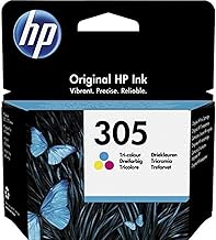 HP 305 3YM60AE Tricolor Original Ink Cartridge Compatible with HP DeskJet 2700, 2730, 4100, 4134, Envy Series 6020, 6030, 6420, 6430 Inkjet Printers