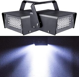 2Pack Mini Strobe Light, 32Led White Strobe Light for Parties, Disco Light Led Atomic Strobe Lights for Strobe Lighting