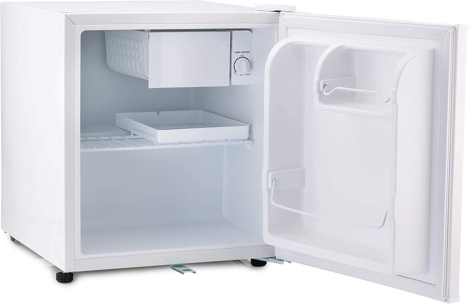 Subcold Eco50 Mini Fridge White | Table-Top Model | Counter-Top Fridge | Solid Door with Chiller Box | Lock & Key | Energy Efficient (50L, White)-2