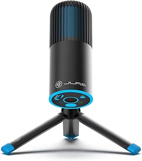 JLab Talk Go USB Microphone - PC Mic, Podcast, Condenser Microphones for Streaming, Gaming, Computer Desk & Laptop - Portable, Plug & Play, Professional Grade Recording, Studio Quality Resolution