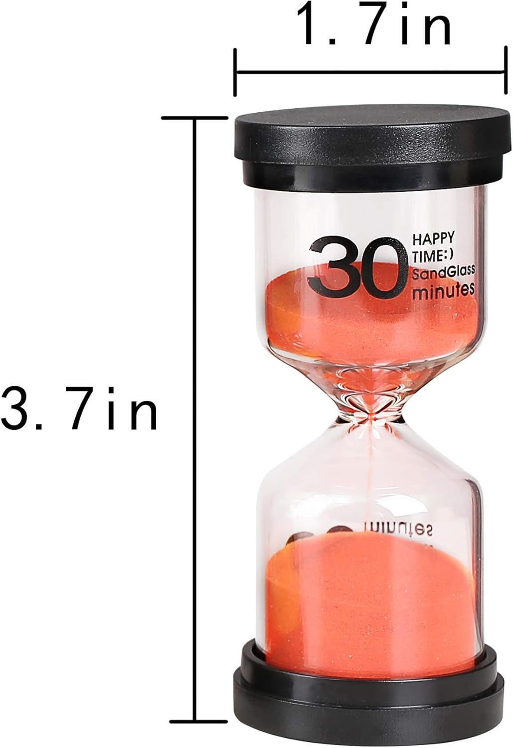 Toirxarn Multi-Color Sand Timers for Kids - Visual Time Management Hourglass Set 1/3/5/10/15/30 Min - Durable Educational Tool for Kitchen, Classroom & Home (Pack of 6)-2